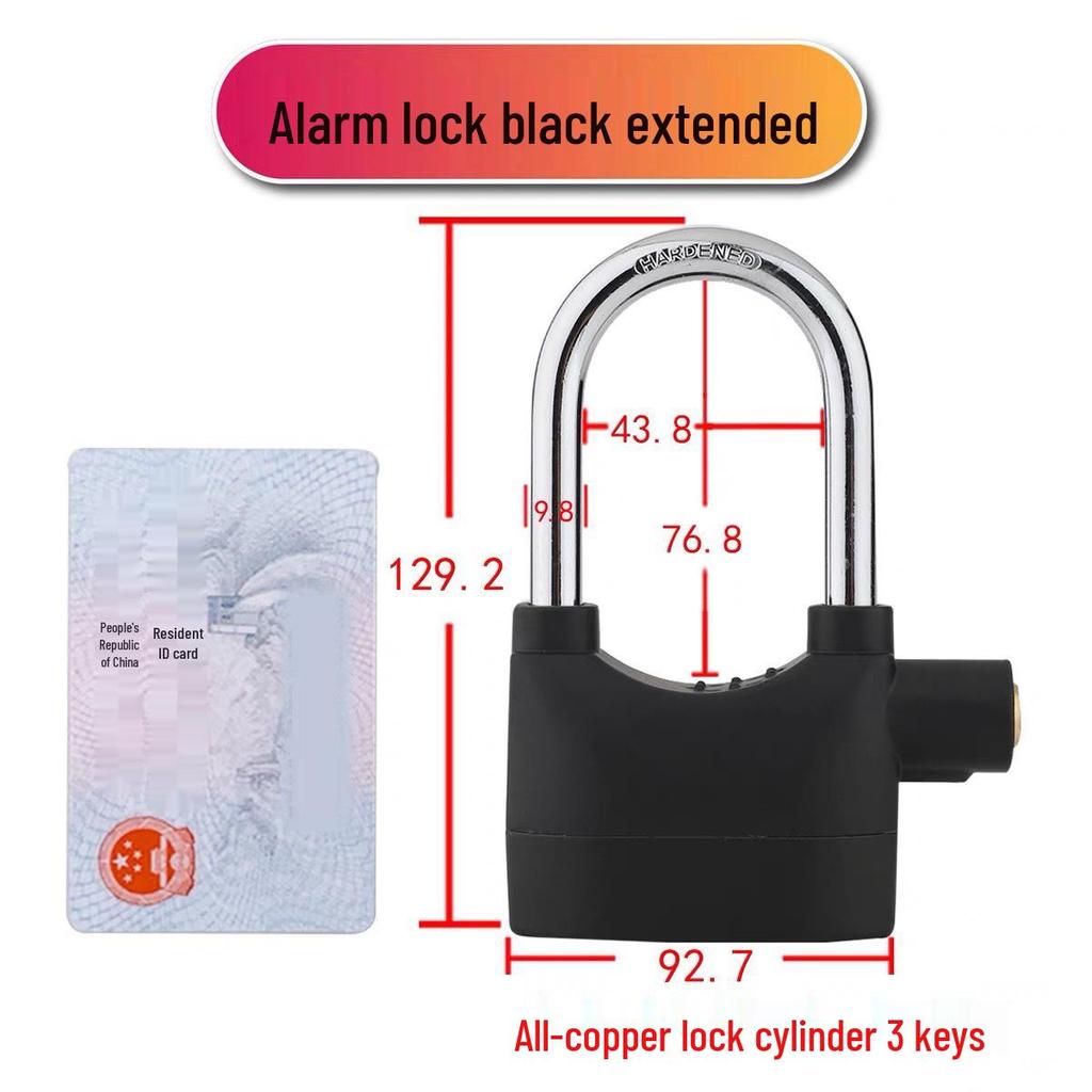 Waterproof Anti-Theft Alarm Padlock for Motorcycle and Main Door