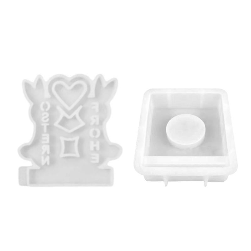 Easter Theme Candle Holder Molds with Base for Making Easter Decorations Candle Holder Tealight Holder