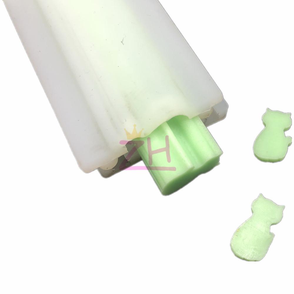 Cat Shaped Silicone Tube Column Mold Handmade Soap Candle Chocolate Loaf Baking Tools for DIY Craft Dessert Party Decoration