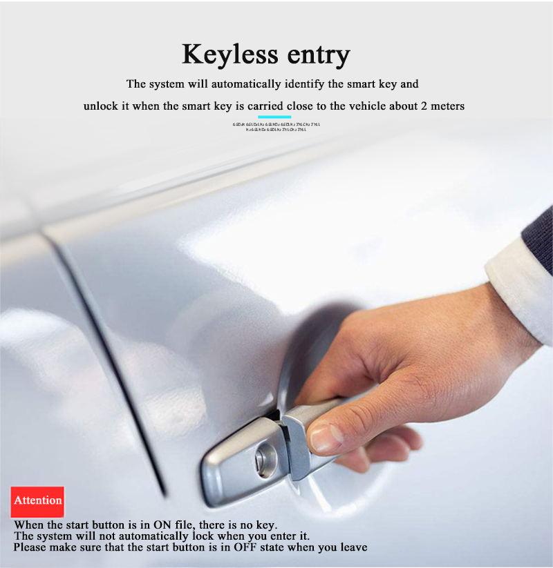 Universal Anti-theft System 12V Remote Start Remote Control Keyless Entry PKE One-Button Start System