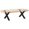 Vidaxl Nogi Do Stolika Kawowego, 2 Szt., Czarne, 50X(30-31) Cm, Stal