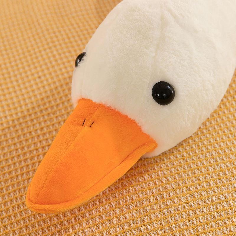 45cm Cute Big White Goose Plush Toy Kawaii Huge Duck Sleep Pillow Cushion Soft Stuffed Animal Doll Birthday Gift for Kids