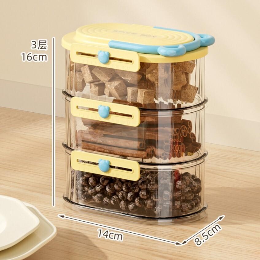 

Food Grade Storage Box Food box organizer Durable Multilayer stackable