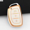 3 4 Buttons Tpu Car Smart Key Case Cover For Hyundai Tucson Santa Fe Rena Sonata Elantra Creta Ix35 Ix45 I10 I30 I40 Accessories