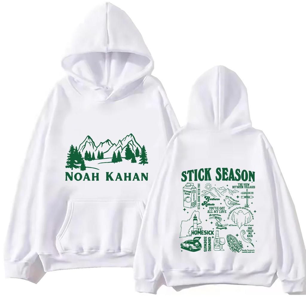 Noah Kahan Stick Season Hoodie Tops Langarm Regular Sweatshirt Musikfans Geschenk Frühling Sommer Druck