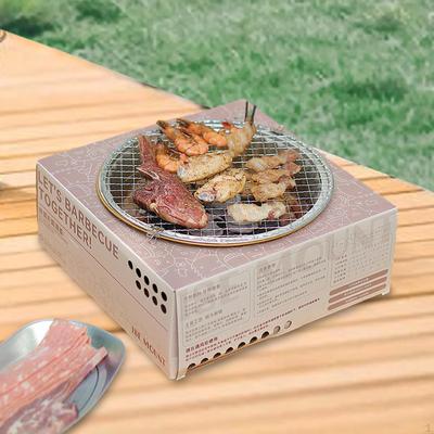 Disposable Charcoal Grill Barbecue Stainless Steel BBQ for