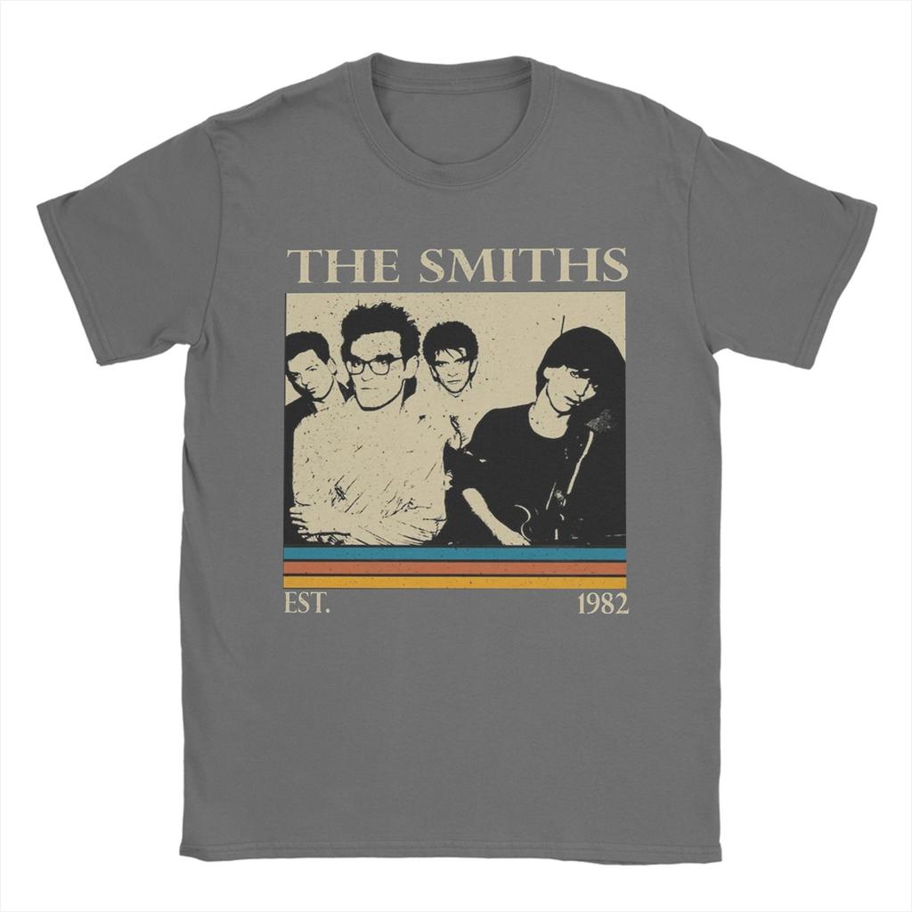 Cool The Smiths Morrissey T-Shirt for Men Round Collar Pure Cotton T Shirts Short Sleeve Tees Graphic Tops