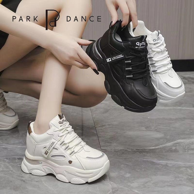 Fashion inner height increase dad shoes women's 2025 autumn new lightweight non-slip platform casual shoes soft-soled sports shoes women