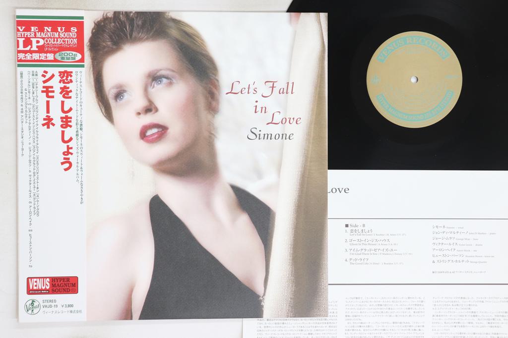 LP Record SIMONE KOPMAJER - Let's Fall In Love (-200g) VHJD19 VENUS 2008 Japan Obi Jazz Used