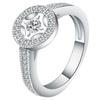 Inlaid New Copper Plate Ring Zircon Fashion Ring