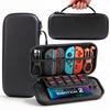 EVA Material Full Protection Case Compatible Switch OLED Model - Stores 8 Game Cards Dustproof Dirt-resistant Waterproof Shock-resistant Convenient