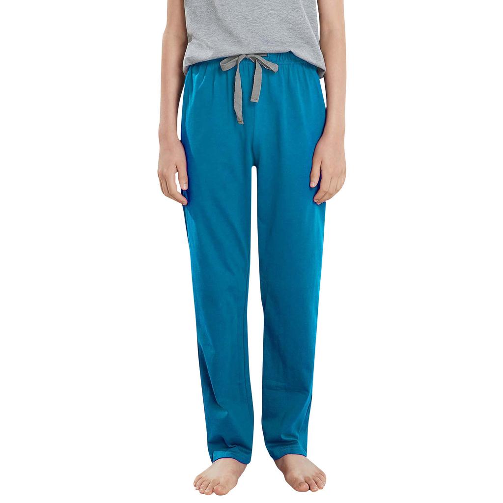 Dětské bavlněné pyžamové kalhoty s kapsami