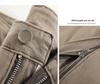 Damen High-Waist Schlankmachende Schwarze Denim Schlaghosen für Herbst und Winter