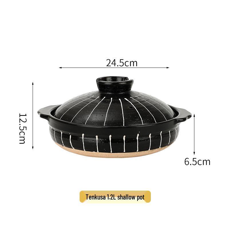 Bao Yi High-Temperature Japanese Ceramic Clay Soup Pot for Gas Stove