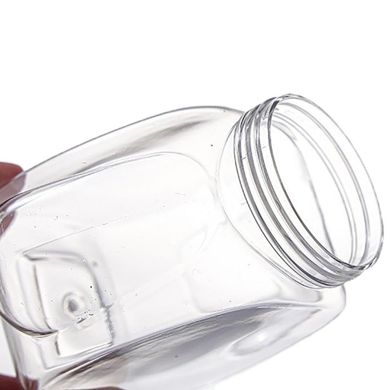 1Pc 350Ml Cute Dog Pet Bottle Clear Milk Tea Bottle Water Bottle Portable Coffee Juice Cold Drinking Cup Drink Bottle