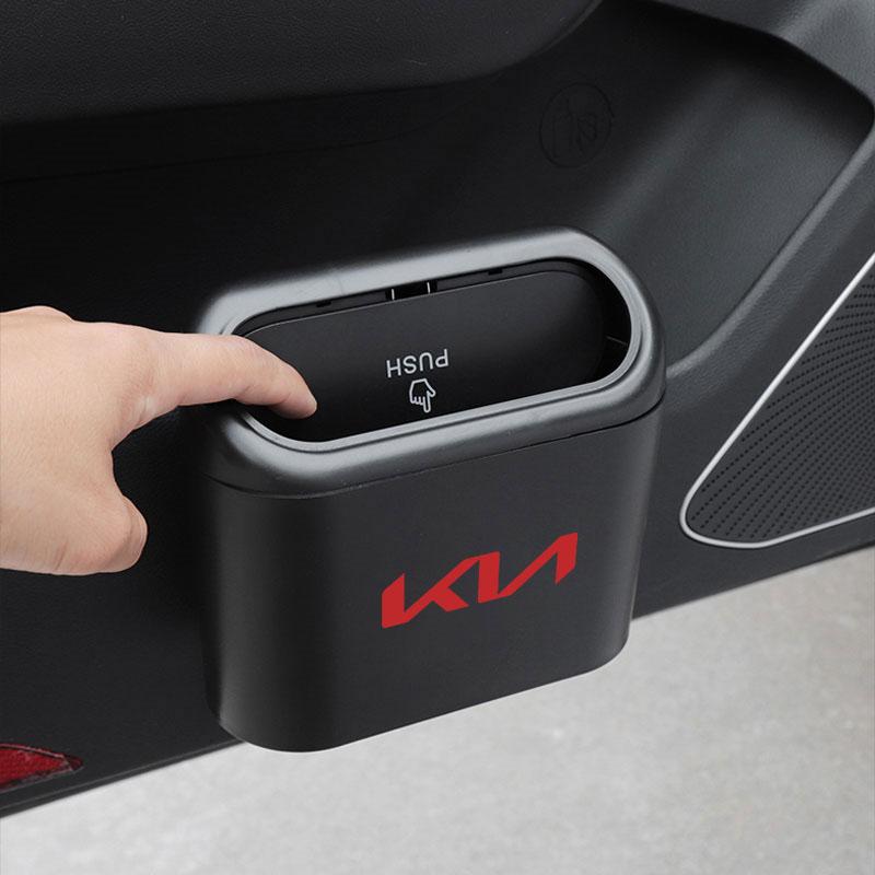 2026 Heißer Autoaufkleber Auto-Mülleimer Aufbewahrungsbox Fahrzeug Multifunktionale Müllstaubbox Für KIA Cerato Sportage R K2 K3 K5 RIO