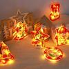 Christmas Tree Light String Window Lamp Hanging Ornament Santa Claus Decoration Lights Star Snowman Indoor Lights Tree Decor