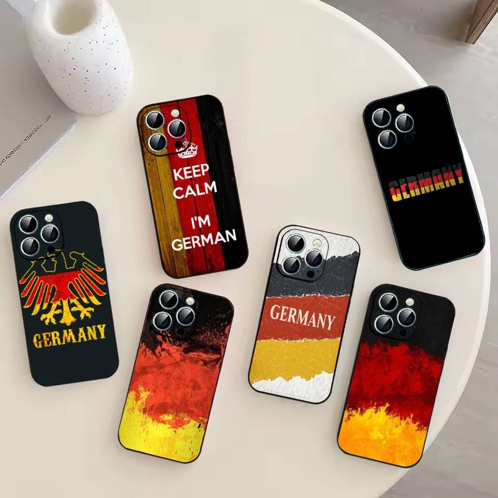 Fußball Support G-Deutschland Handyhülle Silikon Weich Für IPhone 17 16 15 14 13 12 11 X XR Plus Pro Max Plus