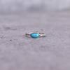 Natural Turquoise Minimalist Ring Turquoise Ring Everyday Wear Sterling Silver Ring for Her Healing Stone Ring Bridesmaid Gifts for Her