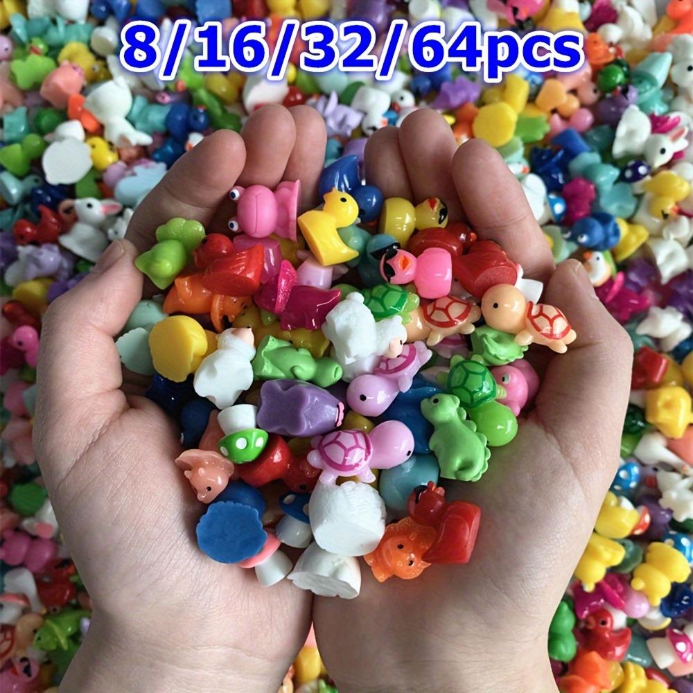 

A Set of 8, 16, 32, Or 64 Assorted Resin Animal And Mushroom Mini Figurines, Perfect for DIY Fairy Gardens, Micro Landscapes, Aq (as the picture,8pcs)