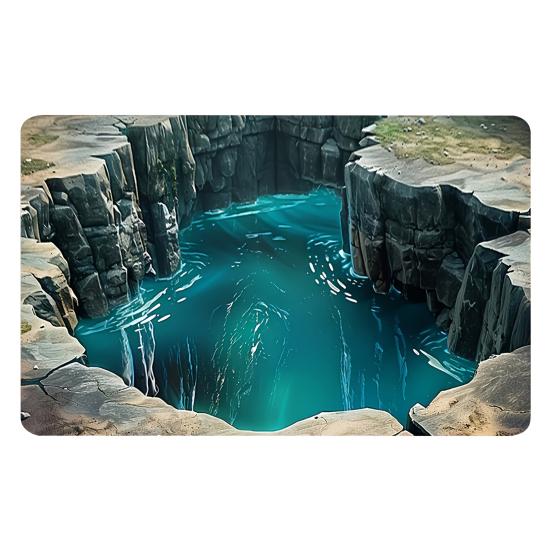 Floor Mat 3D Optical Illusion Bottom Crystal Velvet Non-Slip Rug with Anti-Slip Soft Floor Cushion Easy