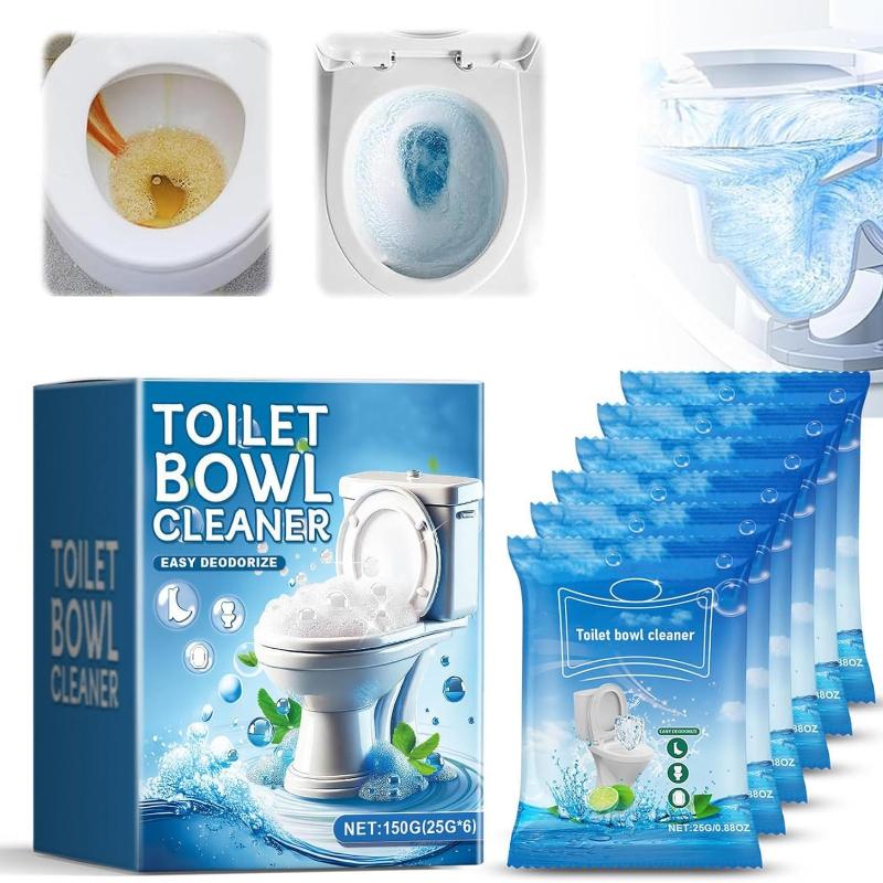 Спрей для чистки туалета, Пеноочиститель для унитаза, Новый самоактивирующийся чудо-порошок 2025 года для чистки унитаза (1, 1 коробка) 6pcs