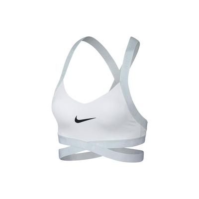 Classic Swoosh Futura Printed Logo Sports Bra Women Sports Bra White AQ0919-100