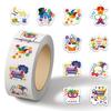 Cartoon Festival Gift Stickers - 500/Roll for Journals and Sealing