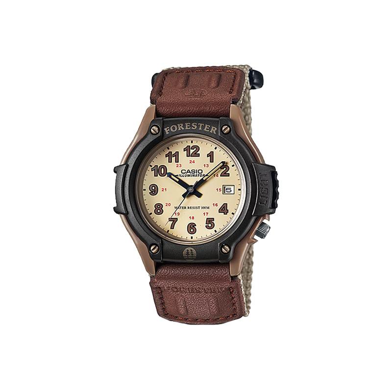 CASIO Customized watch modified series Outdoor Forester retro fashion trend Quartz Genuine leather strap Uniform for men a FT500WC-5B