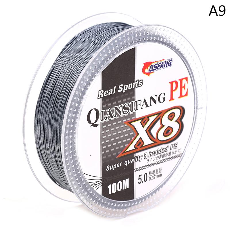 100M 8 Strands Pe Braided Fishing Wire Multifilament Strong Fishing Line Durable Travel Sea/Stream Fishing Line