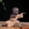Chinese Style Decoration Decoration Kung Fu Little Monk Furnishings Living Room Study Tea Desktop Crafts Sand Pottery Tea Pet