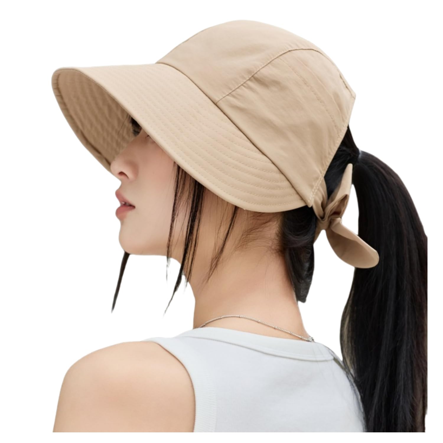 

Bucket Sun UV Wide Slimming Adjustable Chin UV Sunburn [Weuiean] Women s Hat, Visor, Protection, Brim, Effect, Size, Strap, Spring/Summer,