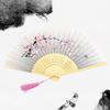 Photography Props Chemical Fiber Cloth Cute Not Easily Deformed Wedding Party Folding Handheld Fan Chinese Fan
