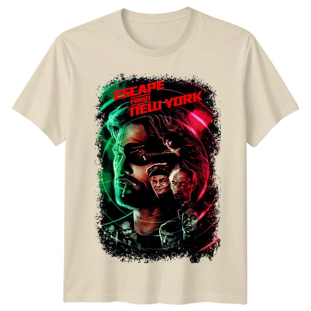 Escape From New York 1981 T-shirt Ispirata al Poster del Film Maglietta Retro Unisex