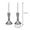 2Pcs Dollhouse Miniature Candlesticks Handheld Candlestick Holder Dollhouse
