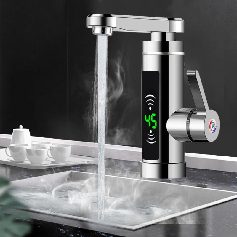 EU Electric Hot Water Faucet Instant Heating Type Kitchen Hot And Cold Small Kitchen Treasure Quick Heat