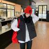Down cotton vest women's short thickened autumn and winter new college style loose vest