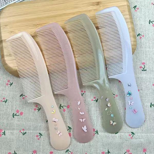 Printed Hairdressing Smooth Hair Comb for Girls - Home Hair Care Tool
