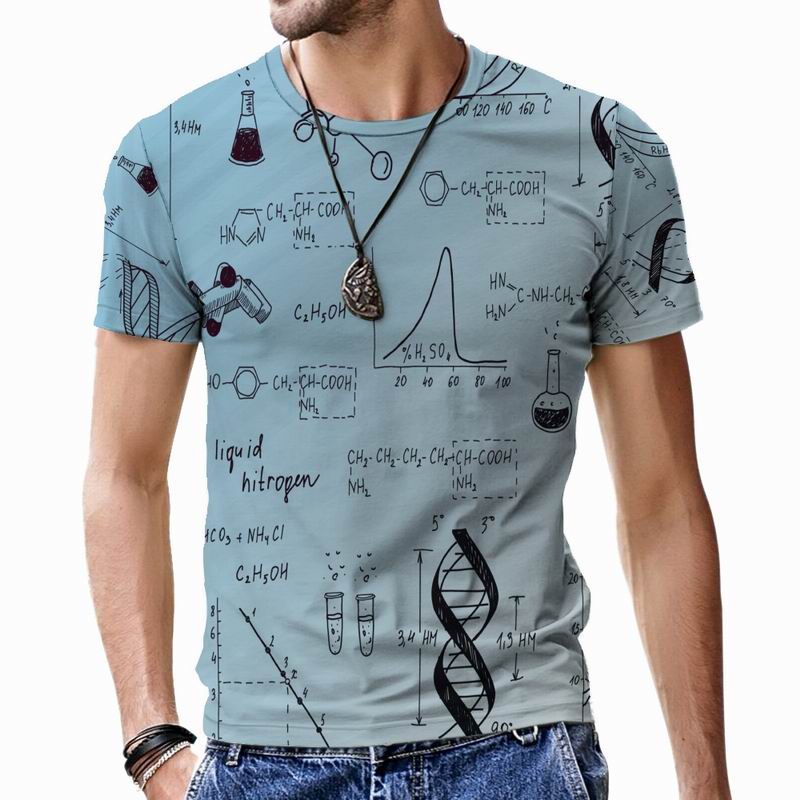 Роскошные мужские футболки с 3D принтом — фото 3