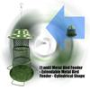 Squirrels Proof Outdoor Bird Feeder Metal Construction Feeding Ports Weatherproof Roof Design For Finches