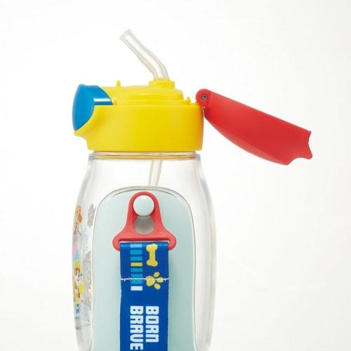 Skater Water Bottle with Straw 530ml Paw Patrol 23 Straw Water Bottle One Push for Children PDSH6DX-A