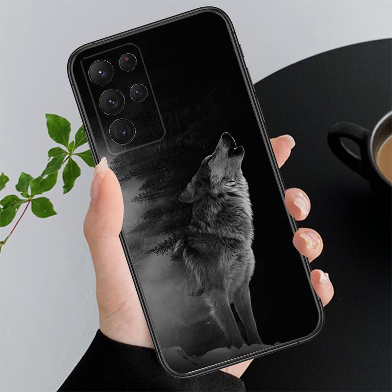 Phone Case For Samsung A55 A16 A56 A36 A35 A15 A53 A54 A33 A34 A25 A05S A52 A52S A14 A26 A71 Animal Wolf