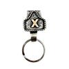 Western Cowboy Letter Keychain Vintage Initial A-Z Key Clip Metal Key Chain Belt Keyring Denim Style Accessory