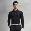 Fila Golf Series Fashion Simple Personality Classic Sports Leisure Versatile Comfortable Quality Knitted Long Sleeve Polo Shirt Men Tops A11M615217FBK