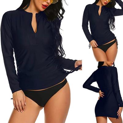 women's rash guard swim top