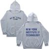 3D Printed NY Unisex Hooded Long Zipper Sweatshirt with Loose Fit Jacket