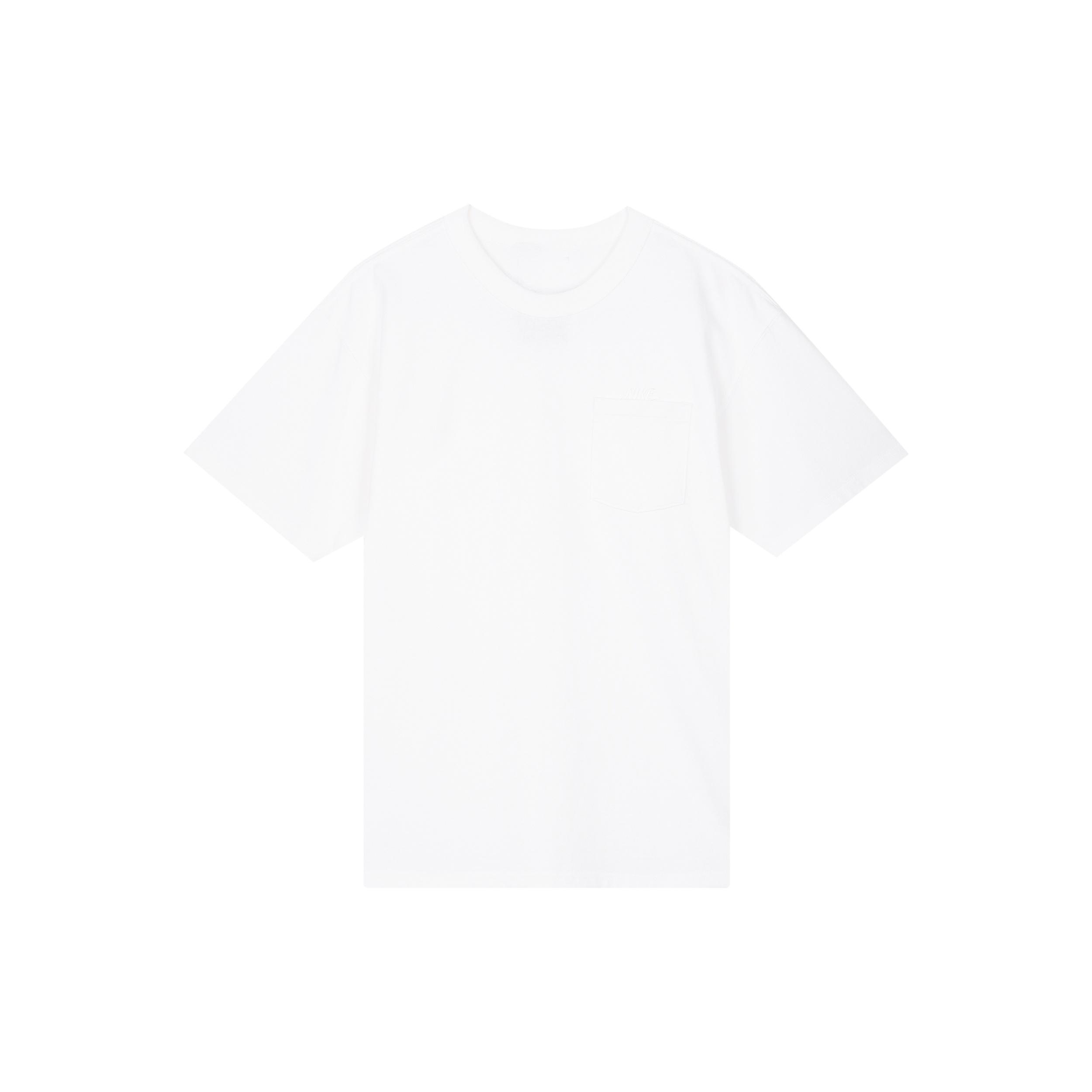 Nike Sportswear Essential Pocket Embroidered logo Short Sleeve White Men s DB3250-100 XXL