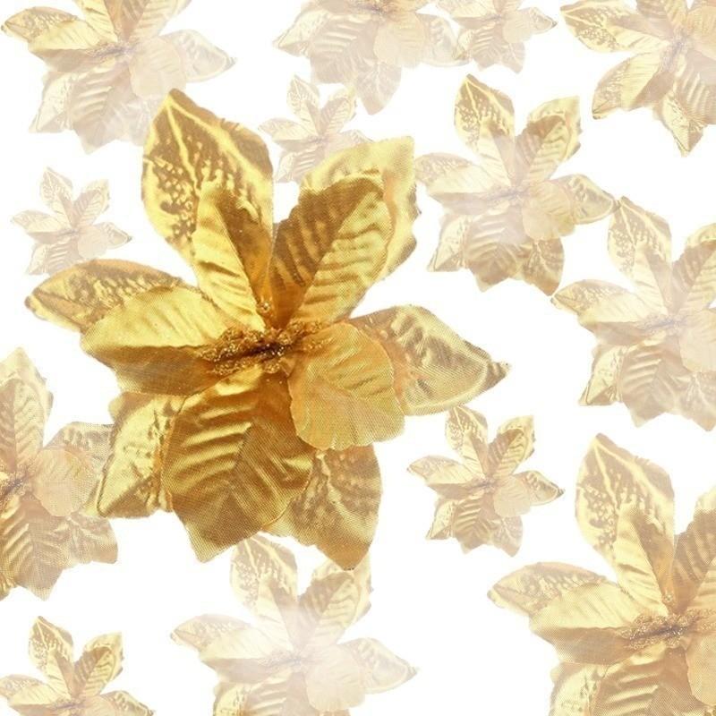 White Christmas Tree Decorations Artificial Flowers Ornaments Berry Stems Hanging Snowflakes for Xmas Tree Party Holiday Decor