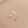 Adjustable 925 Sterling Silver Mobius Open Ring for Women - Simple Cold Style Ins Plain Band