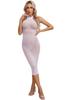 Womens Glossy Bodycon Lingerie Dress High Stretch Fabric Nightclub Attire
